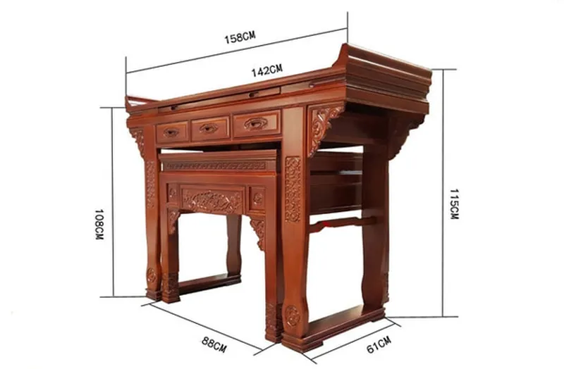 bàn thờ dài rộng bao nhiêu là đẹp