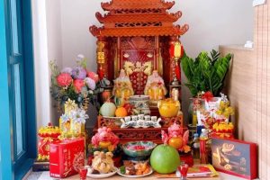 bàn thờ thần tài đặt ở đâu