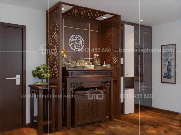 Mẫu bàn thờ đẹp hiện đại cho nhà chung cư BT007