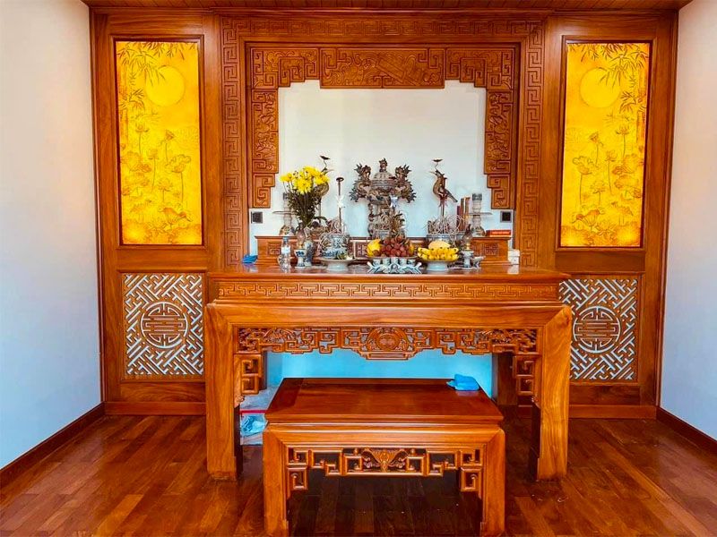 bàn thờ quay hướng nào đẹp 6