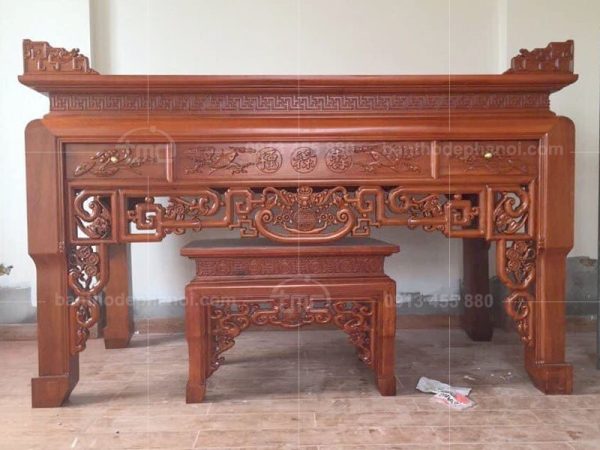 Mẫu bàn thờ gỗ gụ đẹp BTD0021